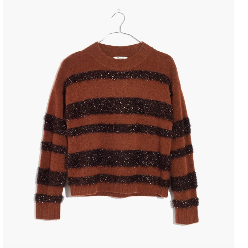 Madewell Tinsel-Stripe Pullover Sweater - Picture 4 of 7